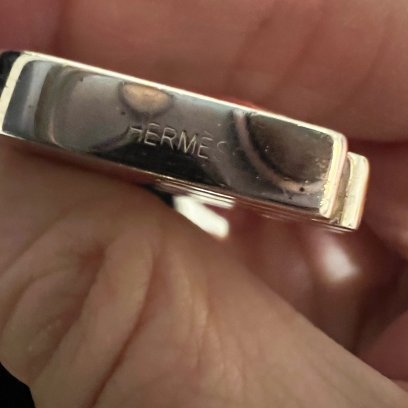 Authentic Hermes 2002 Annee Mediterrannee Cadena bag charm padlock in silver - Picture 7 of 7